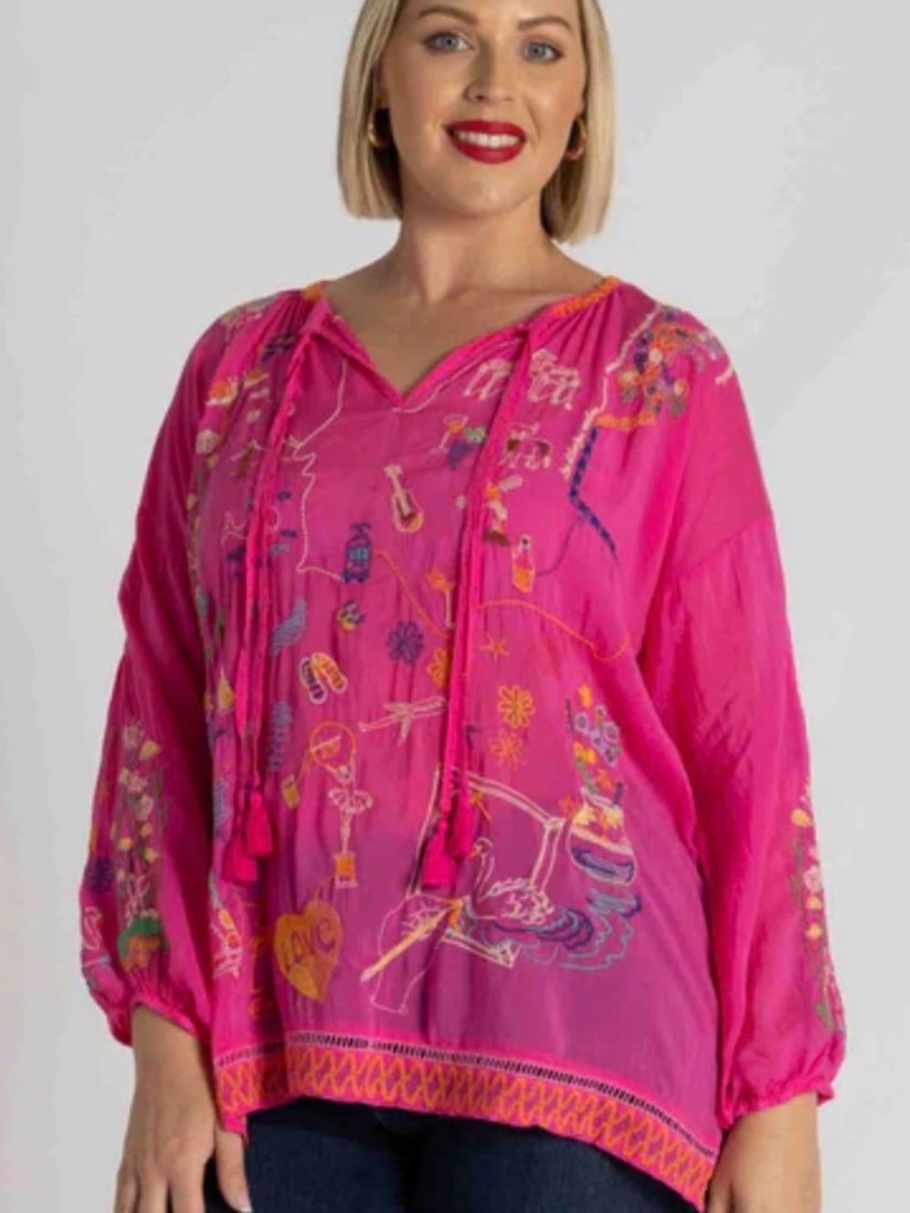 NWT Johnny Was Zadonia Fatima Blouse 2X